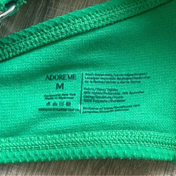 Adore Me Vibrant Green Bikini Set – Medium | High Waist Swimwear - Picture 12 of 15